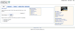 Desktop Screenshot of libcat.stir.ac.uk