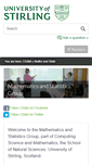 Mobile Screenshot of maths.stir.ac.uk